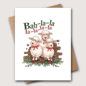 Funny Christmas Card | Funny Sheep Card | Christmas Cards | Sheep Christmas Card | Xmas Card | Funny XMas Card | Sheep Card | Happy Holidays