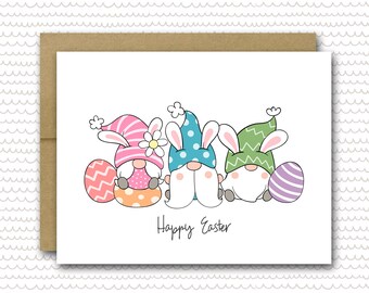 Gnome Easter Card | Easter Card | Happy Easter Card | Gnome Card | Funny Gnome Card | Easter Blessings | Easter Note Card | Gnome Note Cards