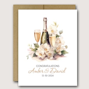 Personalized Wedding Card | Custom Wedding Card | Wedding Card | Wedding Congratulations Card | Bridal Shower Card | Bride Groom card