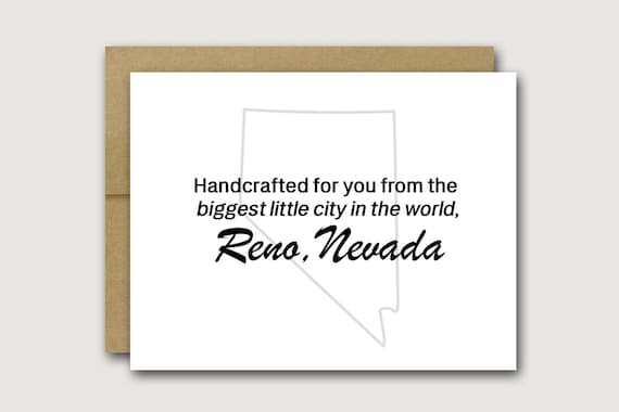 Someone In Reno Nevada Misses You - Love Greeting Card Someone In Reno Nevada Misses You - Love Greeting Card