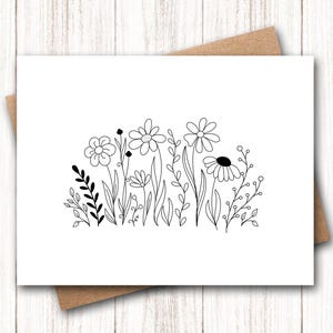 Wildflower Note Cards | Flower Note Cards | Floral Notecards | Flower Notecards | Floral Stationery | Floral Stationary | Flower Stationery