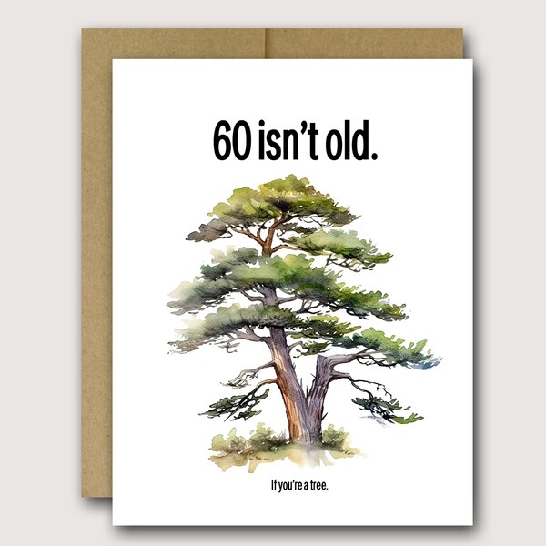 Funny 60th Birthday Card | 60th Birthday Card | Sarcastic 60th Birthday Card | Happy 60th Card | Funny Birthday Card |  Funny Cards