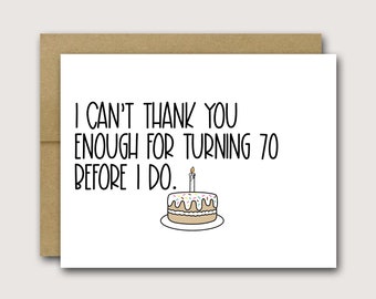 70th Birthday Card | Funny 70th Birthday Card | 70th Birthday Card | Happy 70th Card | Funny Birthday Card |  Funny Card For Friend
