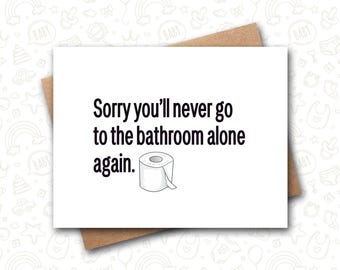 Funny New Baby Card: Bathroom Humor Congratulations