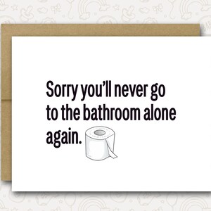 Funny Baby Shower Card | Baby Shower Card | New Baby Card | Funny New Baby Card | Funny Pregnancy | Congratulations New Baby Card | Bathroom
