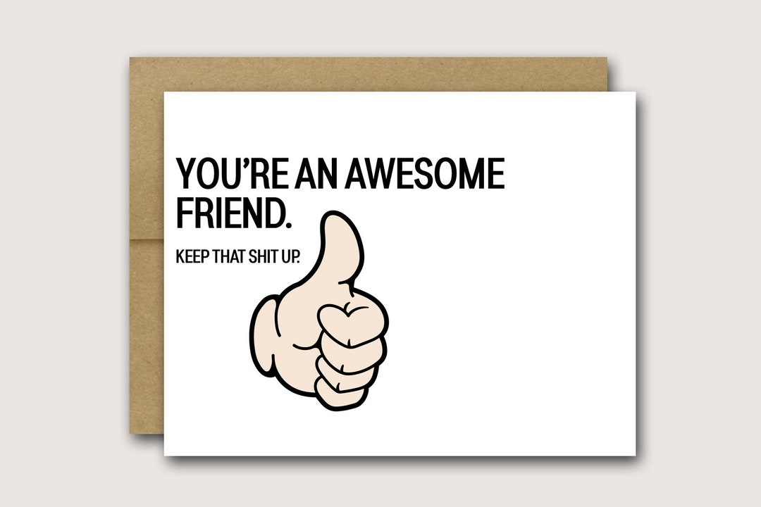 Funny Birthday Card For Girl Friend Card, Female Card, Any Occasion Card - BFF Bestie Friendship Card - Amusing Humorous Quote Bitch Bitchy - View #9