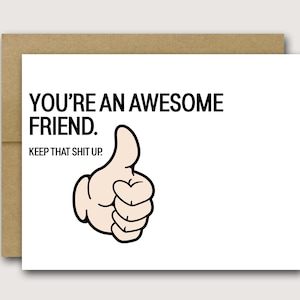 Funny Card For Friend | Friend Card | Best Friend Card | You&#39;re An Awesome Friend | Friend Birthday Card | Funny Friend Birthday Card