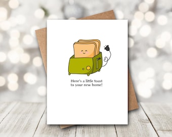 Funny New Home Card | New Home Card | Congrats New Home | Congratulations New Home | A Toast Card | Toast Card | Realtor Card | From Realtor