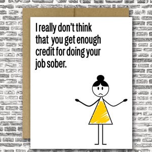 Funny Coworker Card | Coworker Card | Funny Retirement Card | Retirement Card | Funny Work Card | Sarcastic Coworker | Leaving Job Card