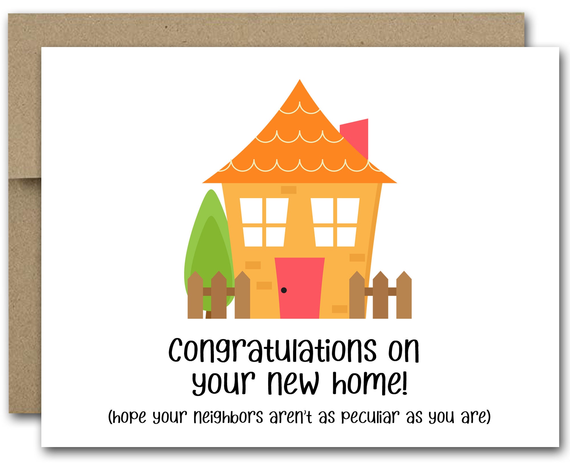 PRINTABLE Funny New Home Card Congratulations New Home Card Etsy