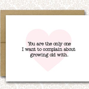 Funny Anniversary Card For Husband | Anniversary Card | Funny Card Husband | Funny Card Wife | Couple Card | Grow Old With | Funny Marriage