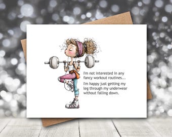 Funny Card For Friend | Funny Best Friend | Friendship Card | Just Because Card | Life Quotes Card | Inspirational Card | Funny Pun Cards