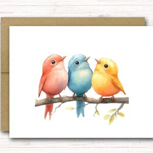 Bird Note Cards | Bird Notecards | Nature Note Cards | Nature Notecards | Bird Stationery | Bird Stationary | Watercolor Bird Cards