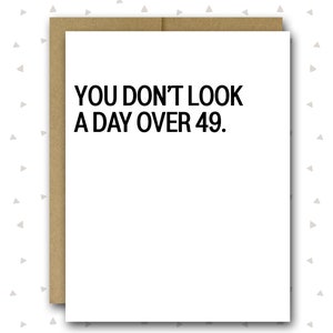 Funny 50th Birthday Card | Funny Getting Older Card | 50th Birthday Card | Husband 50th | Old Af Card | Friend 50th Birthday Card