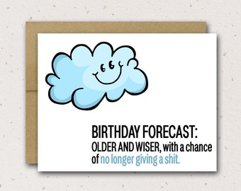 Funny Getting Older Card | Funny Birthday Card For Friend | 50th Birthday Card | Funny 50th Birthday | Funny 60th Birthday | Funny 70th