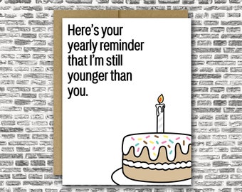 Funny Getting Older Card | Funny Birthday Card For Friend | 50th Birthday Card | Funny 50th Birthday | Funny 60th Birthday | Funny 40th