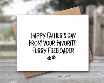 Father's Day Card From Dogs | Father's Day Card For Dog Dad | Dog Dad Card | Funny Dog Card | Dog Card | Best Dog Dad | Fathers Day
