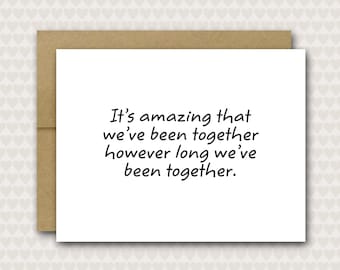 Funny Anniversary Card | Funny Anniversary Card | Sarcastic Anniversary Card | Funny Wife Anniversary Card | Funny Card For Husband