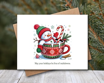 Funny Christmas Card | Snowman Card | Snow Card | Christmas Card | Funny Snowman Card | Holiday Cards | Funny Holiday Card | Merry Christmas