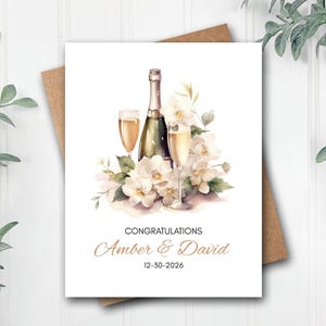 Personalized Wedding Card | Custom Wedding Card | Wedding Card | Wedding Congratulations Card | Bridal Shower Card | Bride Groom Card