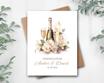 Personalized Wedding Card | Custom Wedding Card | Wedding Card | Wedding Congratulations Card | Bridal Shower Card | Bride Groom Card