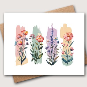 Floral Note Cards | Boho Notecards | Nature Note Cards | Floral Notecards | Watercolor Stationery | Flower Stationary | Flower Note Cards