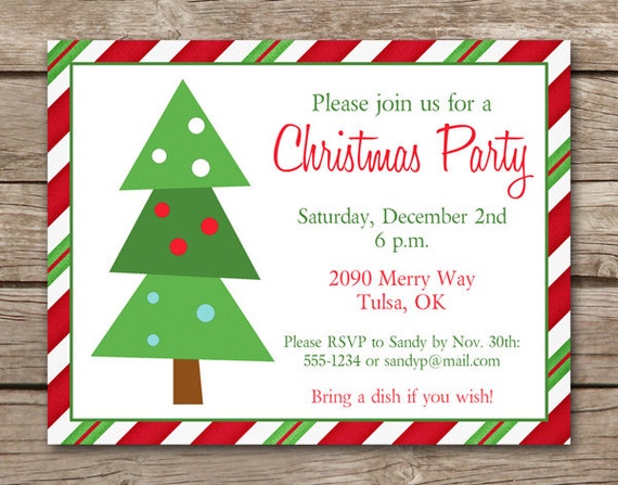 PRINTABLE Christmas Party Invitation Holiday Party | Etsy