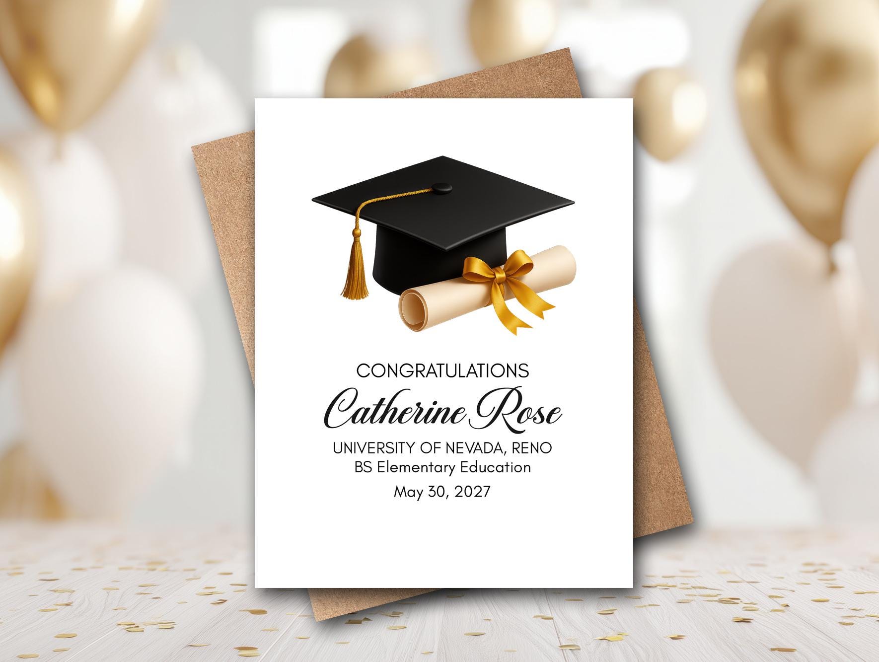 Personalized Graduation Card | Custom Graduation Card | Class of 2026 ...