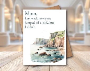 Funny Mother's Day Card | Mother's Day Card | Happy Mother's Day Card | Funny Card For Mom | Mothers Day Card | Funny Mother's Day Gift