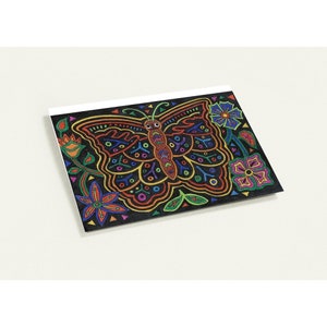 Conjunto de 10 cartões comemorativos | Envelopes | Cartões de arte | Pacote de cartões | Arte Doodle | Pacote de cartões originais | Cartões em branco | Design Kuna Mola