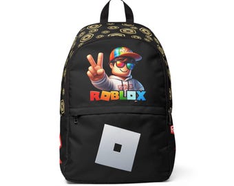 Roblox Black Backpack: Lightweight Waterproof Travel Bag