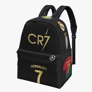 Ronaldo Fan Rucksack, Fußballspieler Schultasche, Sportlicher Reiserucksack