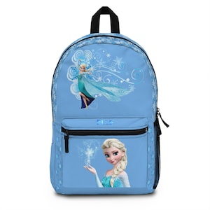 Elsa Frozen Backpack, Disney Princess School Travel Bag