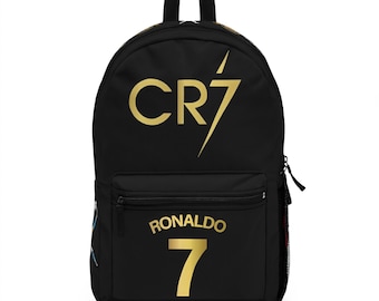 Ronaldo CR7 Soccer Backpack: Kids Sports School Bag