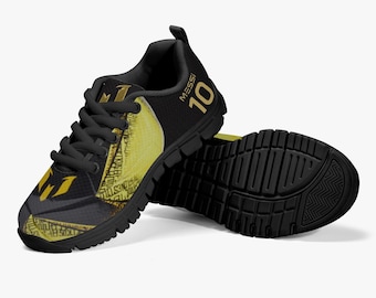 Messi Kids' Lightweight Mesh Sneakers - Black