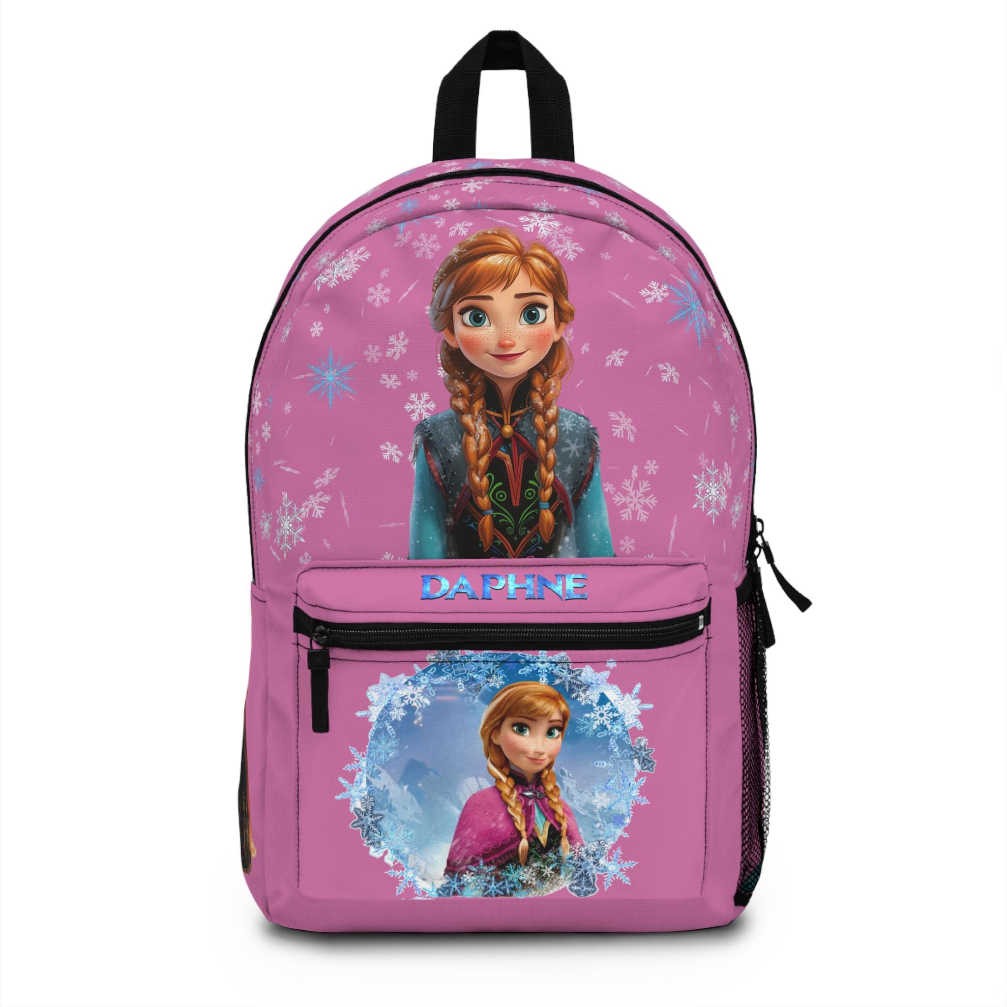 Anna Frozen Backpack, Disney Princess Bag, Kids School Backpack, Girls' Travel Bag, Anna and Elsa Backpack