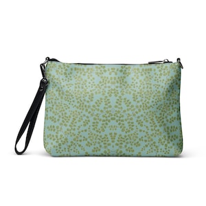 Sac à bandoulière - Collection randonnée Maidenhair Fern - Bleu clair, sac unisexe, petit sac à main