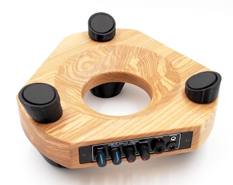 Soporte Orbis Hex para handpan, amplificador y 3 micrófonos. Compatible con todos los handpans y tongue drums.