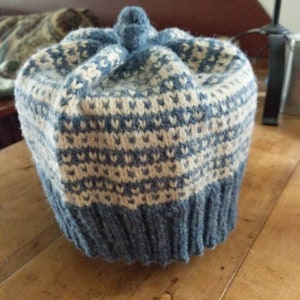 Hand knit wool cap