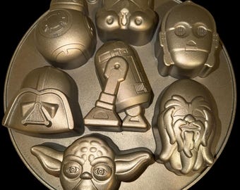 Star Wars-figuurtaartvorm Disney Wilton Darth Vader Yoda R2-D2 BB-8 Chewbacca C-3PO