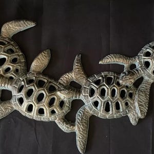 Turtle Wall Sculpture Sea Life Beach Ocean Decor