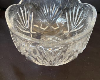 Fifth Avenue Lead Crystal Bowl Vintage 5” Poland