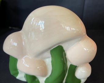 Vintage Mushroom Ceramic Napkin Holder