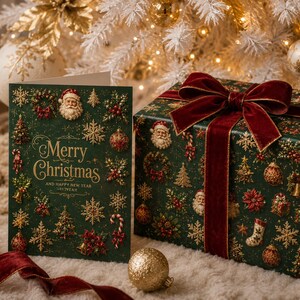 Christmas Digital,Paper Pack,Vintage Holiday Pattern,Printable Wrapping Paper,Scrapbook Paper,Christmas Background,PNG Download