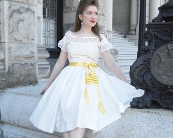 Liesl's Party Dress Pattern - Sound of Music Costume ~ 1930s/1940s Vintage Dress Pattern Digital Download