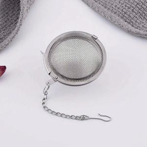 Premium Stainless Steel Tea Ball Infuser - Fine Mesh Loose Leaf Tea Strainer (2.17” Diameter) Small