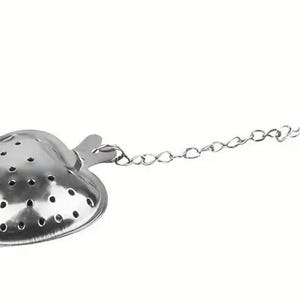 Heart-Shaped Stainless Steel Tea Infuser - Loose Leaf Tea Strainer without drip tray - Free Ground Advantage Shipping!