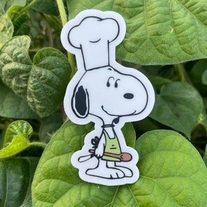 Adesivo de vinil para cachorro Chef Beagle ~ Ótimo para laptop, garrafa de água, carros, decalques, capa de telefone, álbum de recortes, diário e presentes :)