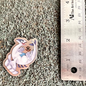 Zilveren legendarische Lugia - 2&quot; zilveren sticker