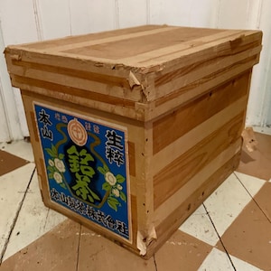 Vintage Tea Crate, Tea Crate, Japan Tea Crate, Fort Dummer Vintage Tea Crate, Tea Crate, Japan Tea Crate, Fort Dummer